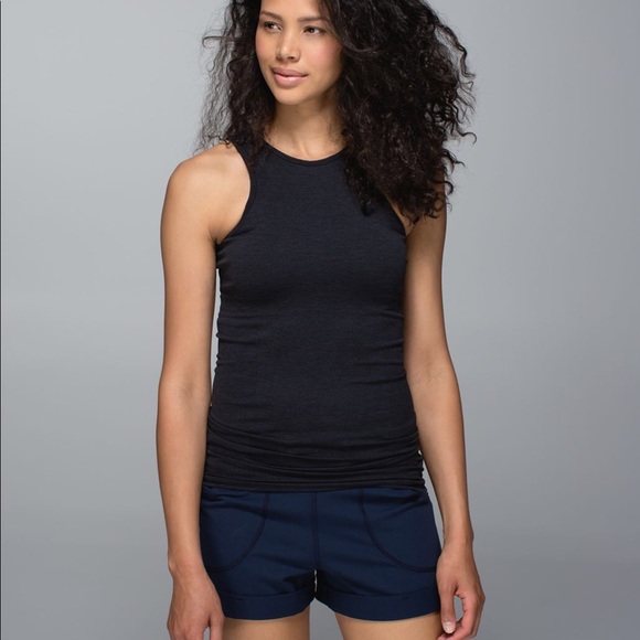 Lululemon Black Seamlessly Covered Tank - Picture 1 of 10